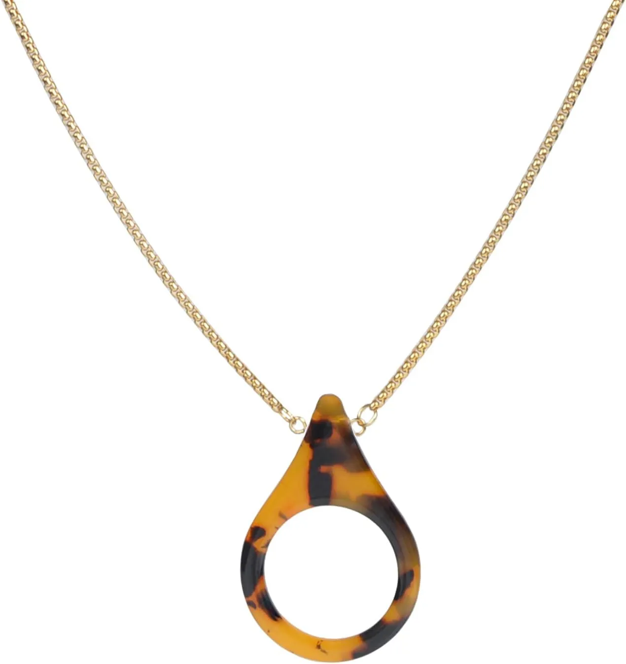 Women Anti-Lost Gold Stainless Steel Sunglasses Chain Strap Holder Glassess Necklace Retainer With Acrylic Loop
