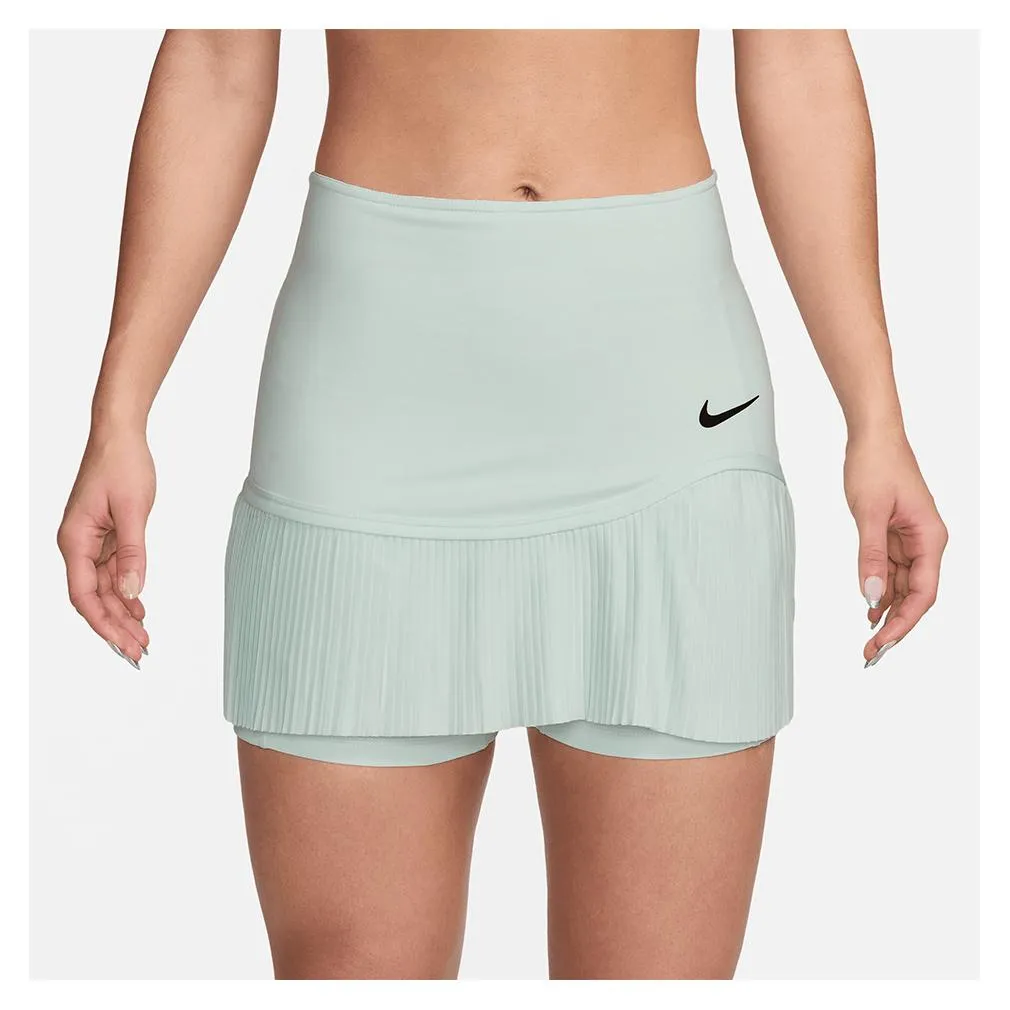 Women's Dri-Fit Advantage Tennis Skort Barely Green and Black