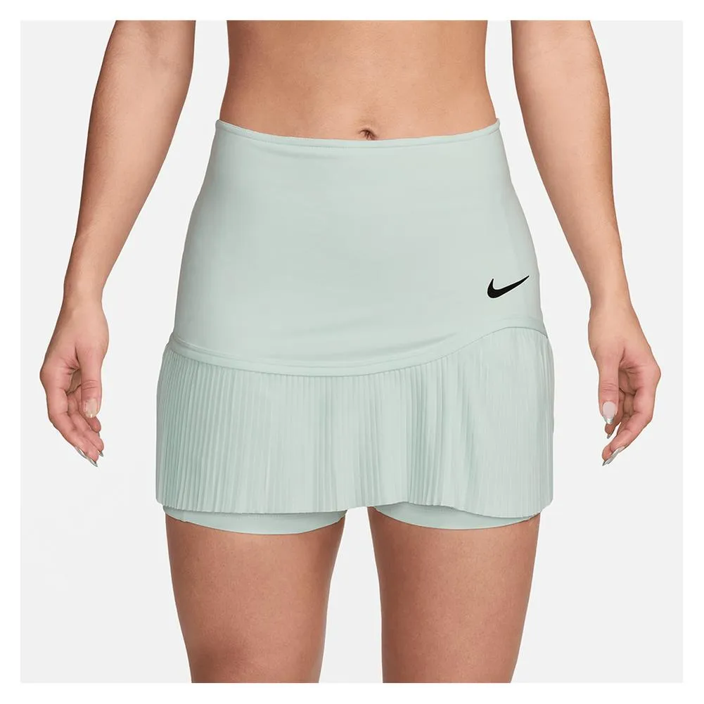 Women's Dri-Fit Advantage Tennis Skort Barely Green and Black
