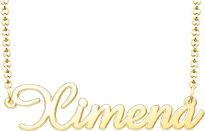 Ximena Name Necklace Personalized Sterling Silver Custom Name Necklace for Women