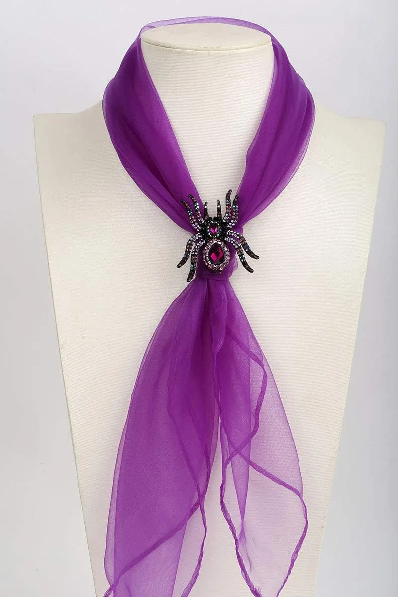 YACQ Spider Pin Brooch for Women, Spider Necklace Pendant for Women, Halloween Spider Pin Brooch   Pendant 2 in 1, Halloween Costume Accessories