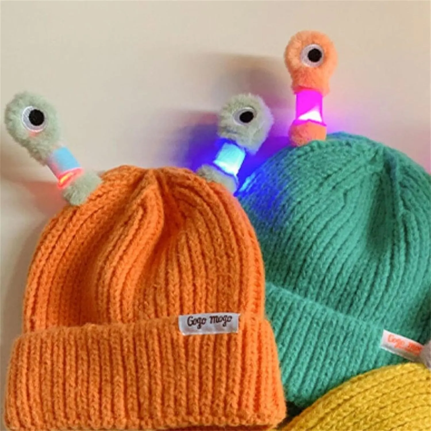 Yak Embroidery Stretch Knit Beanie Hat for Men Women Student Big Kids Winter Warm Watch Cap Cuff Hats
