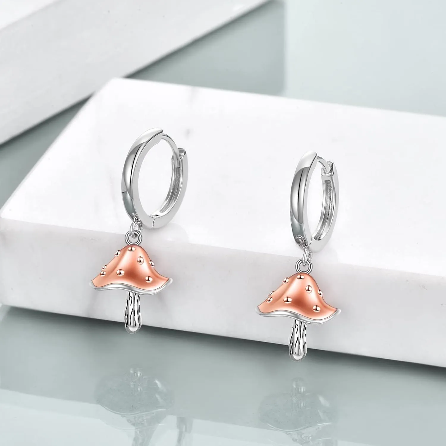 YFN Hoop Earrings with Cat Hummingbird Bird Horse Snake Mountain Dinosaur Earrings Sterling Silver for Sensitive Ears Cute Animal Hoops Gifts for Women