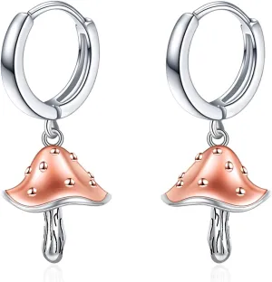 YFN Hoop Earrings with Cat Hummingbird Bird Horse Snake Mountain Dinosaur Earrings Sterling Silver for Sensitive Ears Cute Animal Hoops Gifts for Women